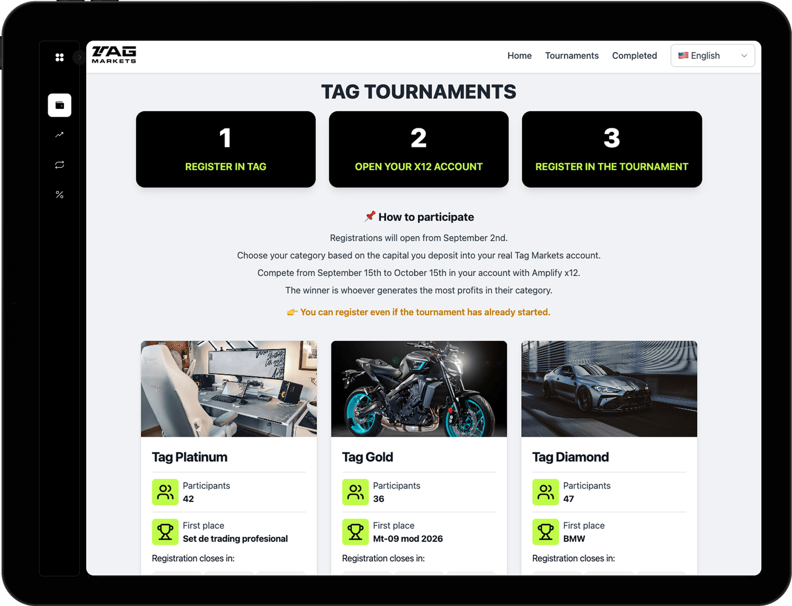 Tag Tournament Arena Competitions